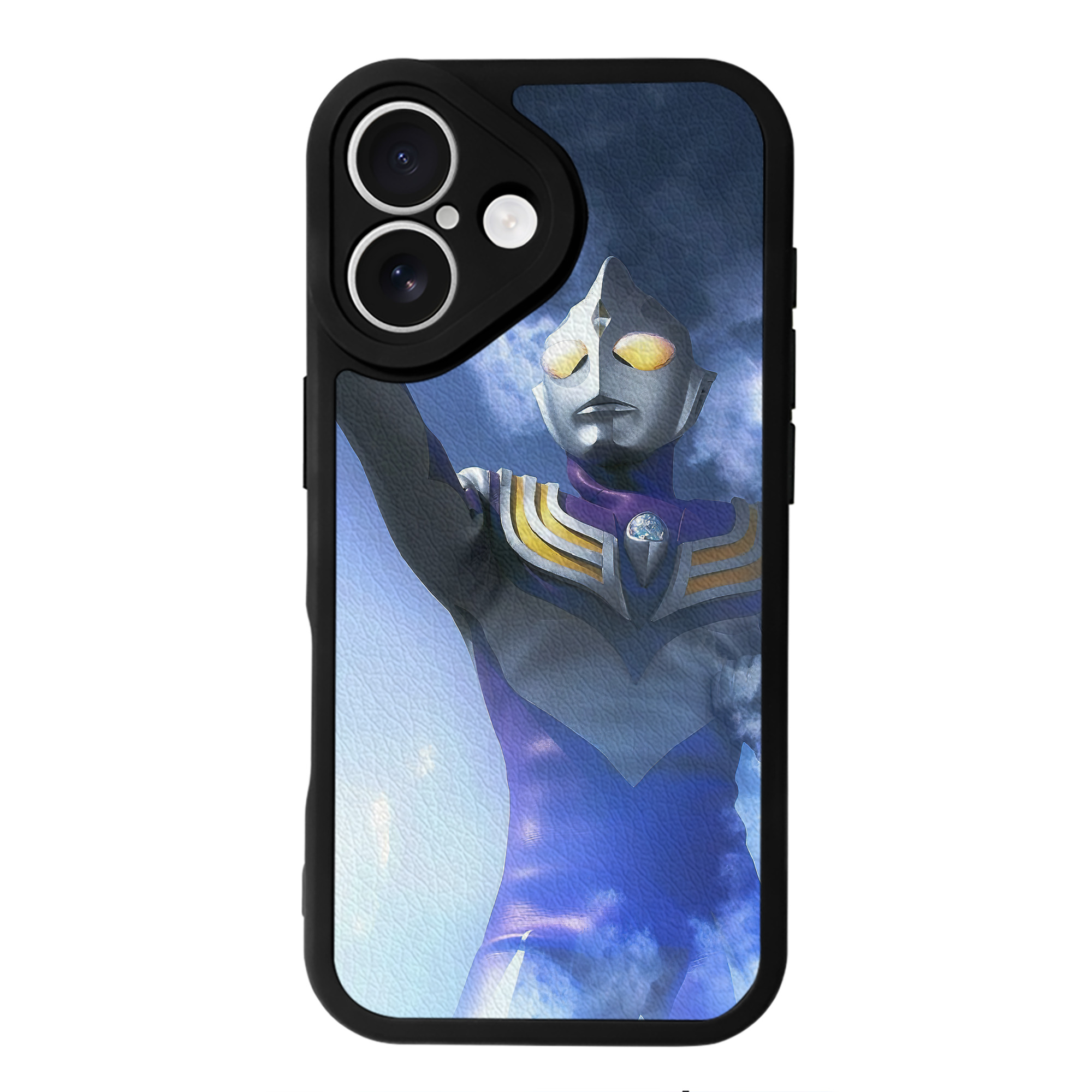 （画像用） ウルトラマン Ultraman 【iPhone 16シリーズ対応】シリコンスマホケース（レザー調） 材質：シリコン